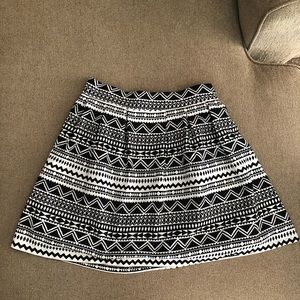 Patterned Flowy Skirt